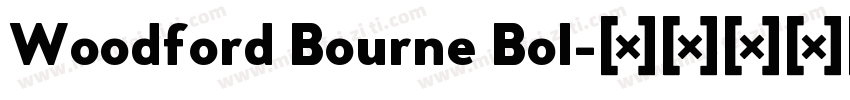 Woodford Bourne Bol字体转换